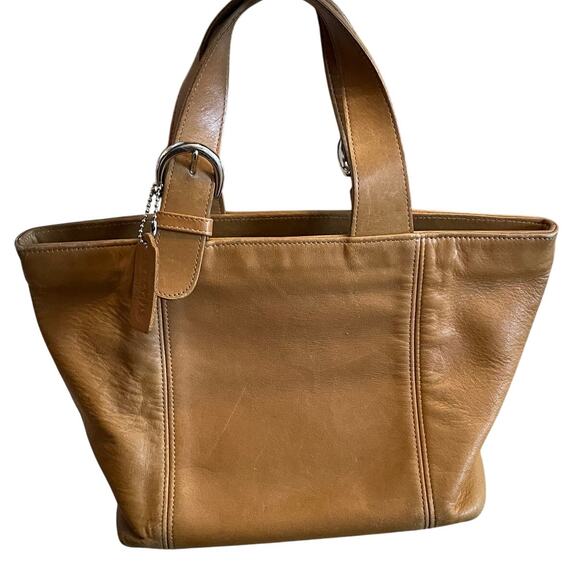 Vintage Coach Soho Waverly Bag #4133 Small Tote Bag Buckskin Leather Tan EUC - Picture 2 of 12